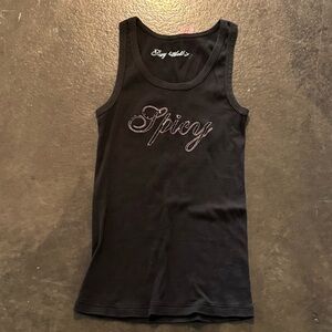Vintage Victorias Secret Y2K Spicy Black Tank